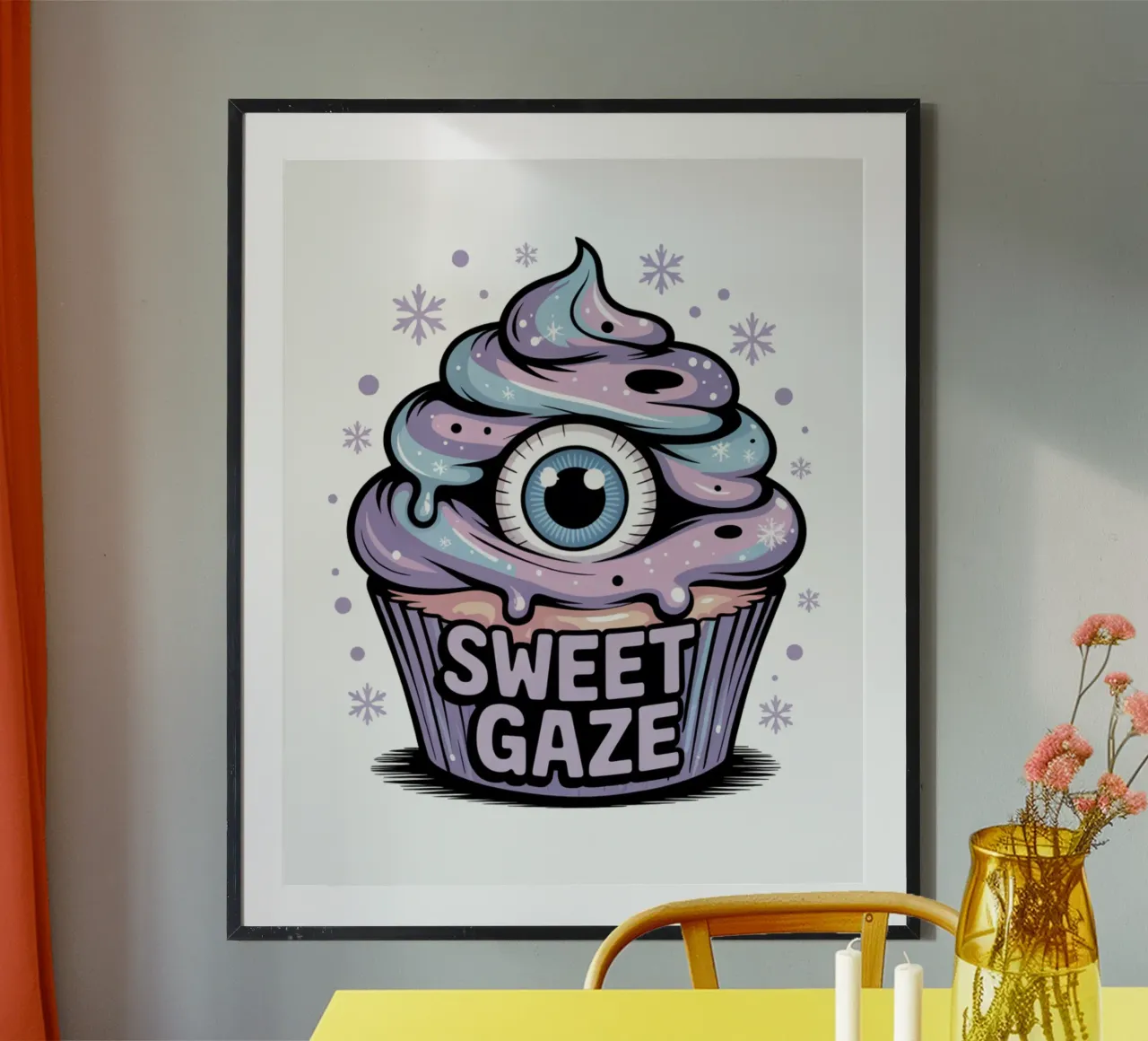 Pastel Goth Cupcake poster da Sasyall Graphics