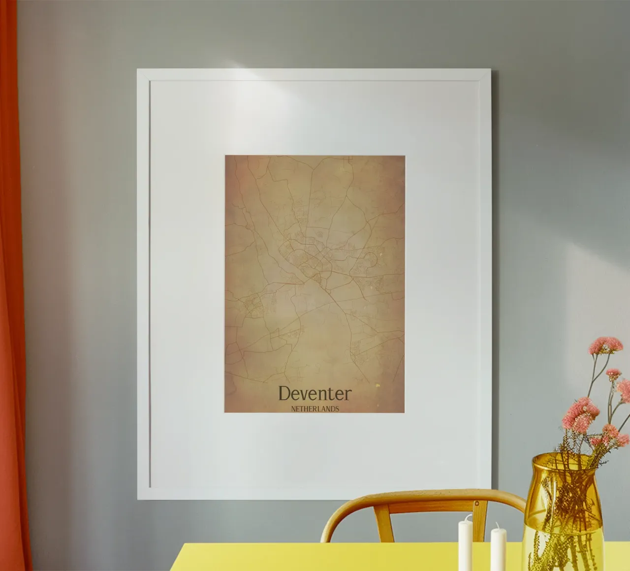 Deventer NETHERLANDS poster con telaio in plastica da WorldPrint