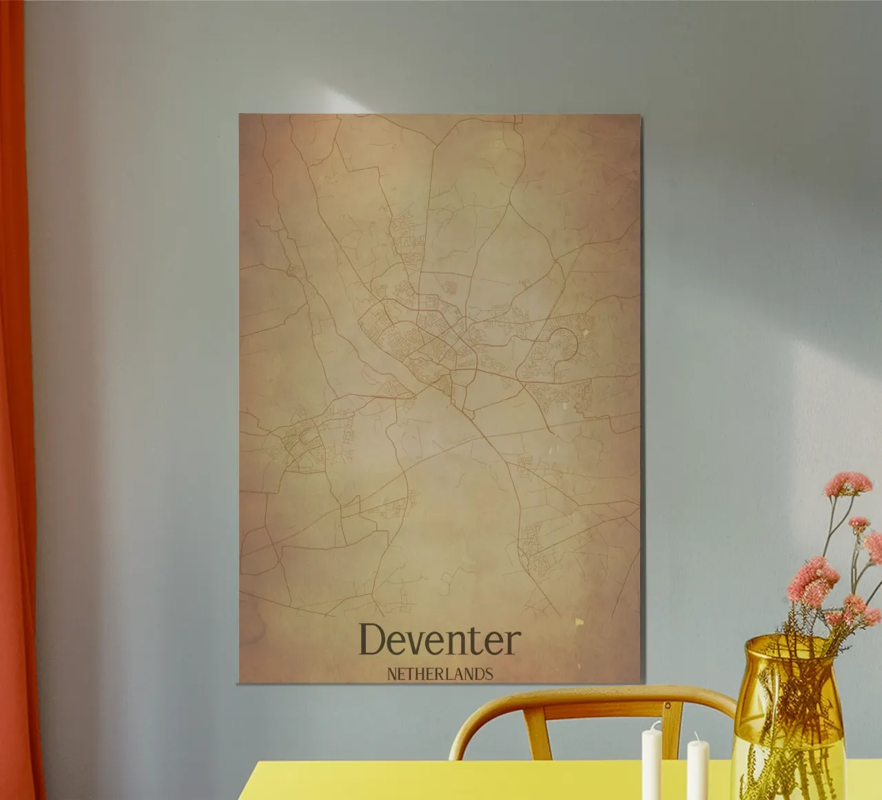 Deventer NETHERLANDS poster con telaio in plastica da WorldPrint