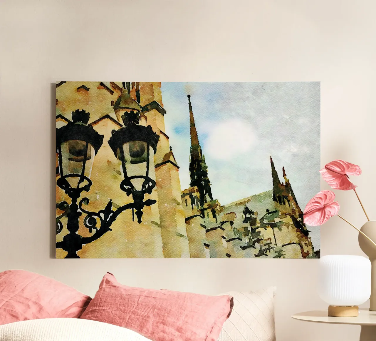 Onze-Lieve-Vrouw canvas met Baklijst van Massimo Frascogna