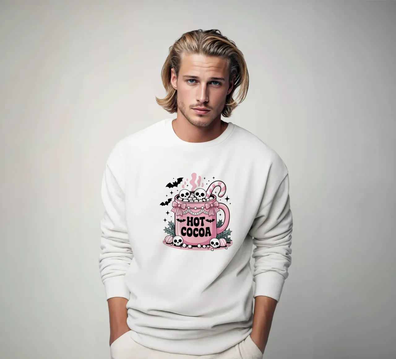 Pastel Goth Cocoa sweatshirt van Sasyall Graphics