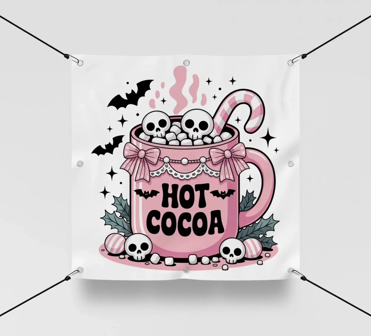 Pastel Goth Cocoa telo in pvc da Sasyall Graphics