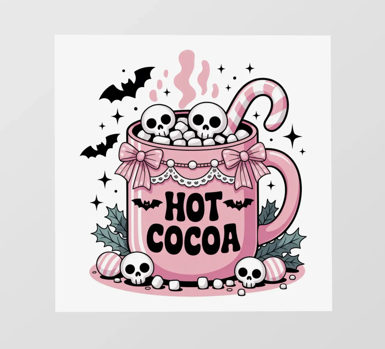 Pastel Goth Cocoa telo in pvc da Sasyall Graphics