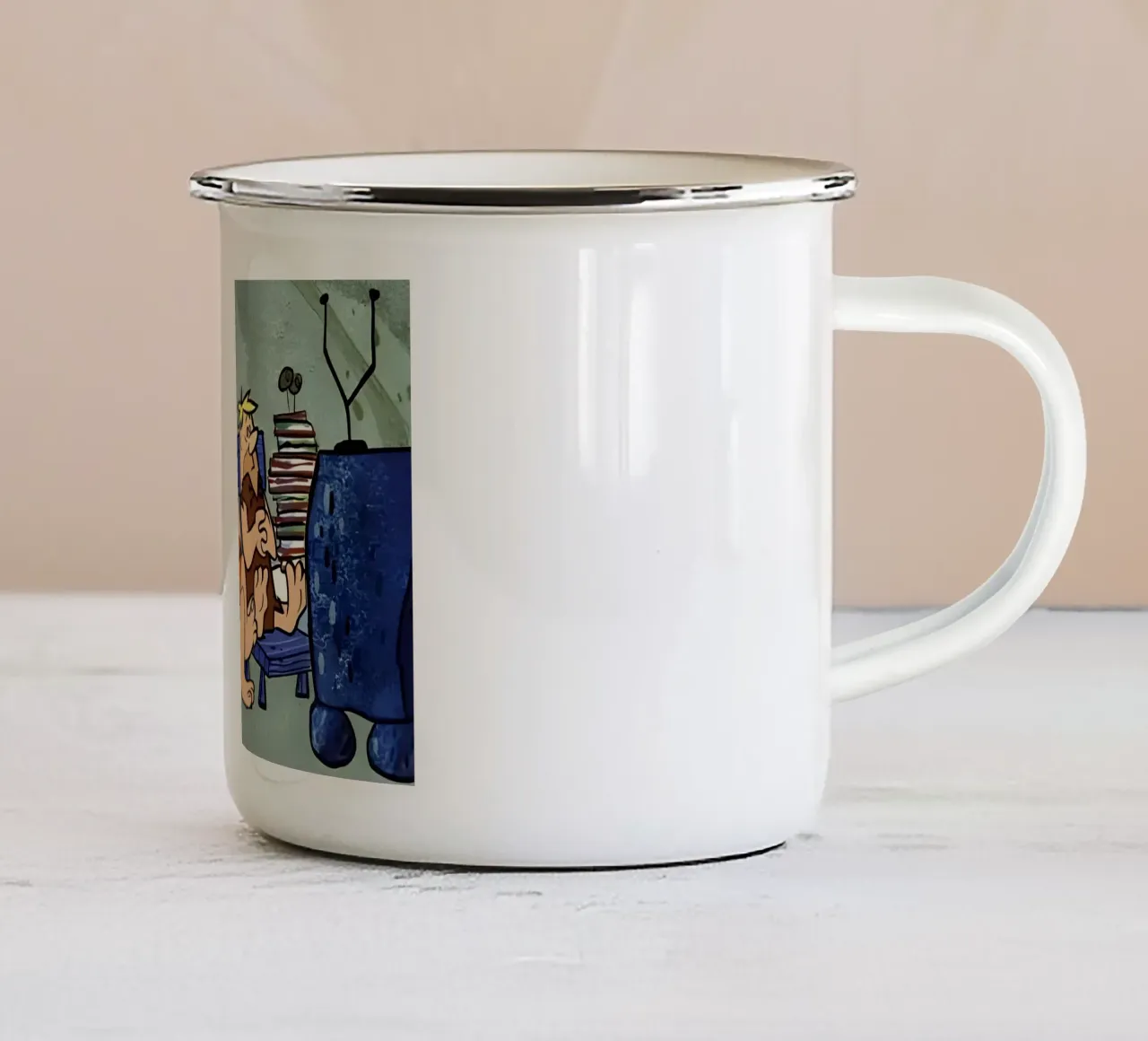 The Flintstones tazza in smalto da Low poly art