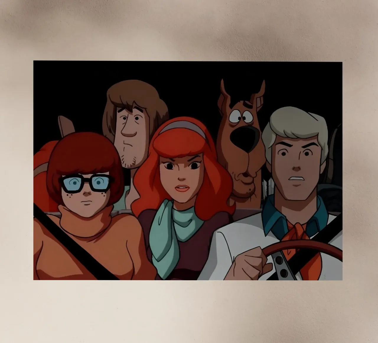 Scooby-Doo pellicola backlit da Low poly art