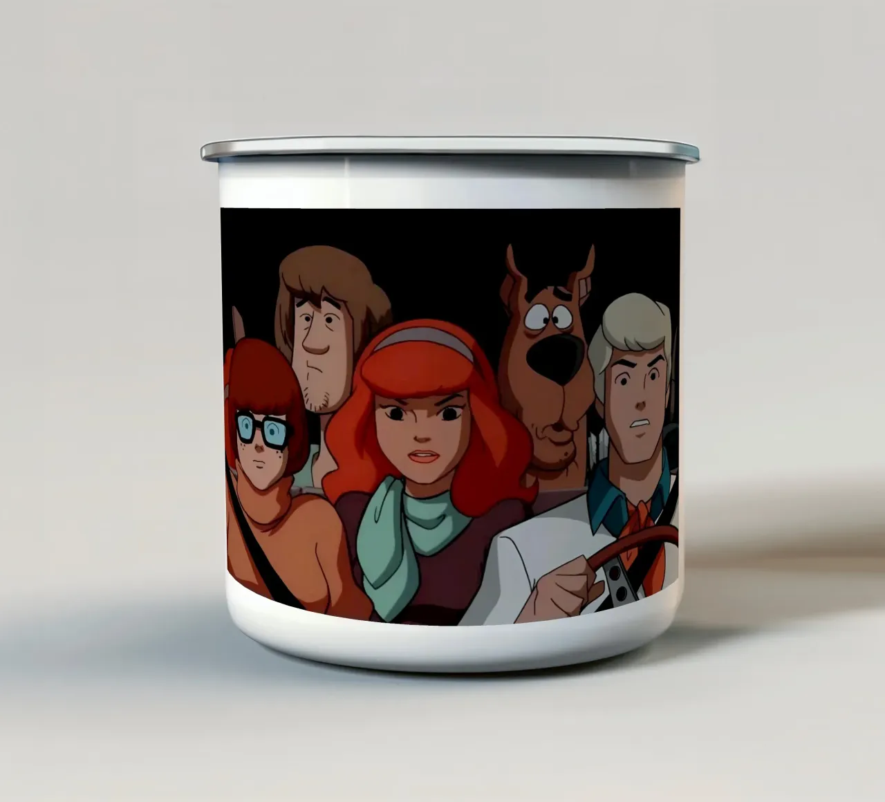 Scooby-Doo emaille mok van Low poly art