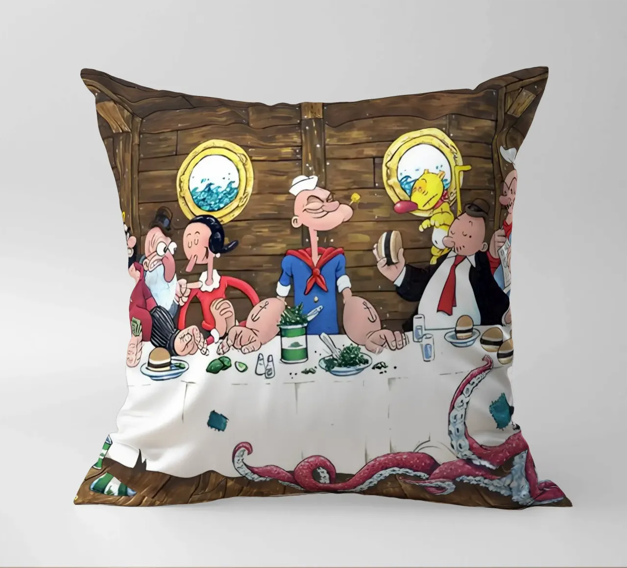 the Popeye cuscino da Low poly art