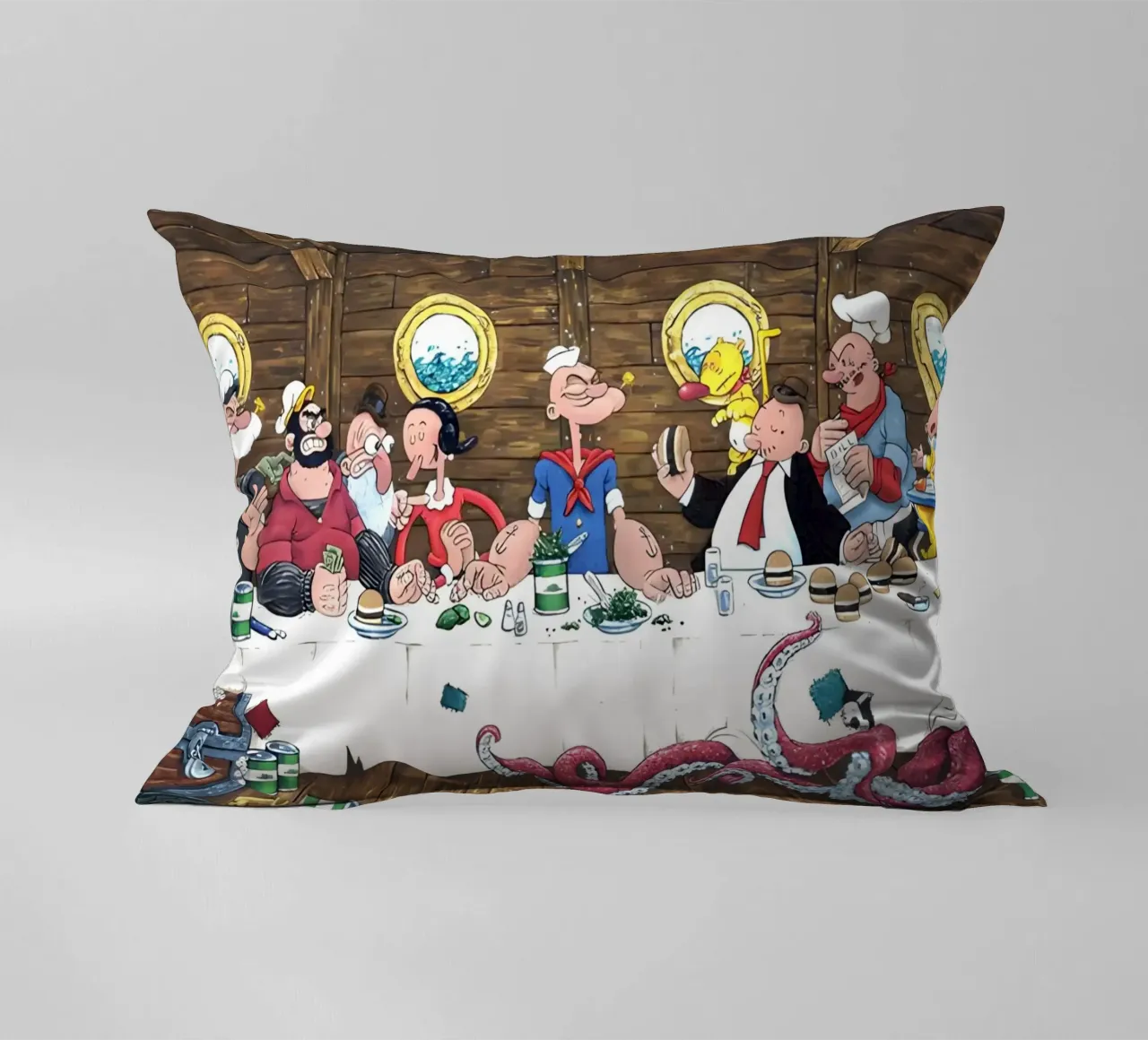 the Popeye cuscino da Low poly art