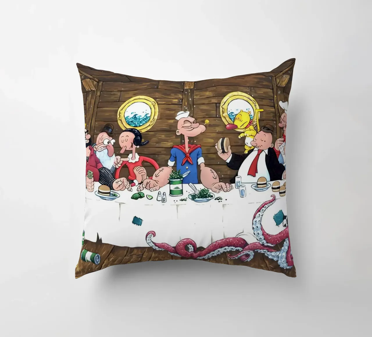 the Popeye cuscino da Low poly art