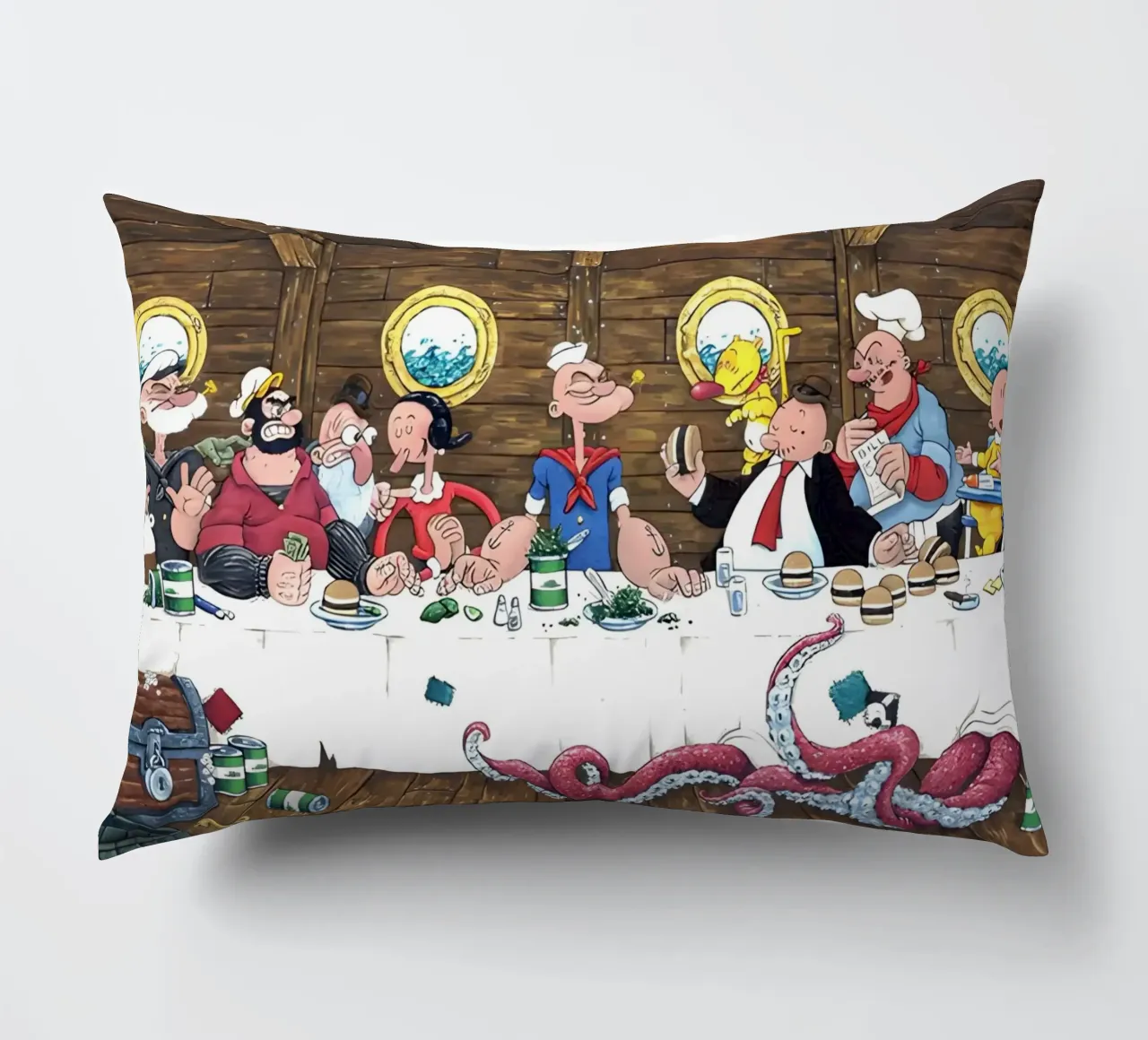 the Popeye cuscino da Low poly art