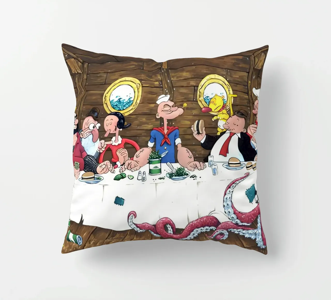 the Popeye cuscino da Low poly art