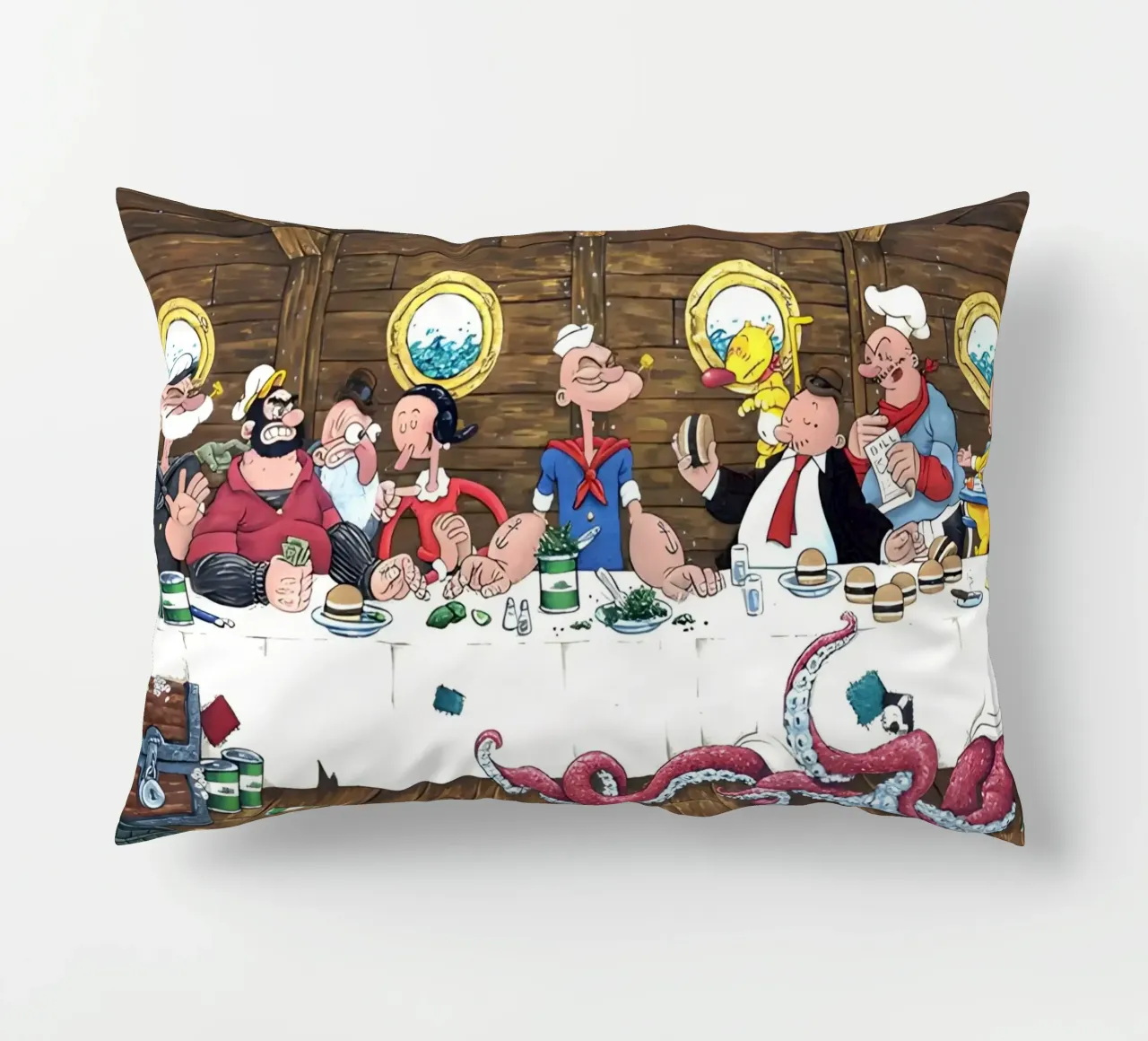 the Popeye cuscino da Low poly art