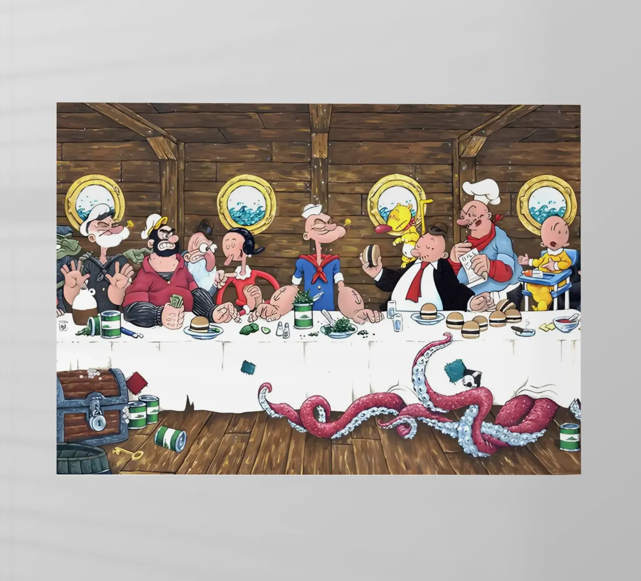 the Popeye pellicola backlit da Low poly art