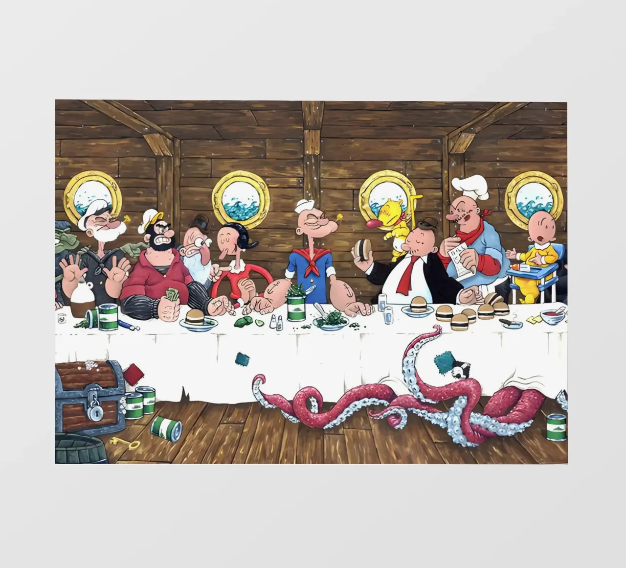 the Popeye pellicola backlit da Low poly art