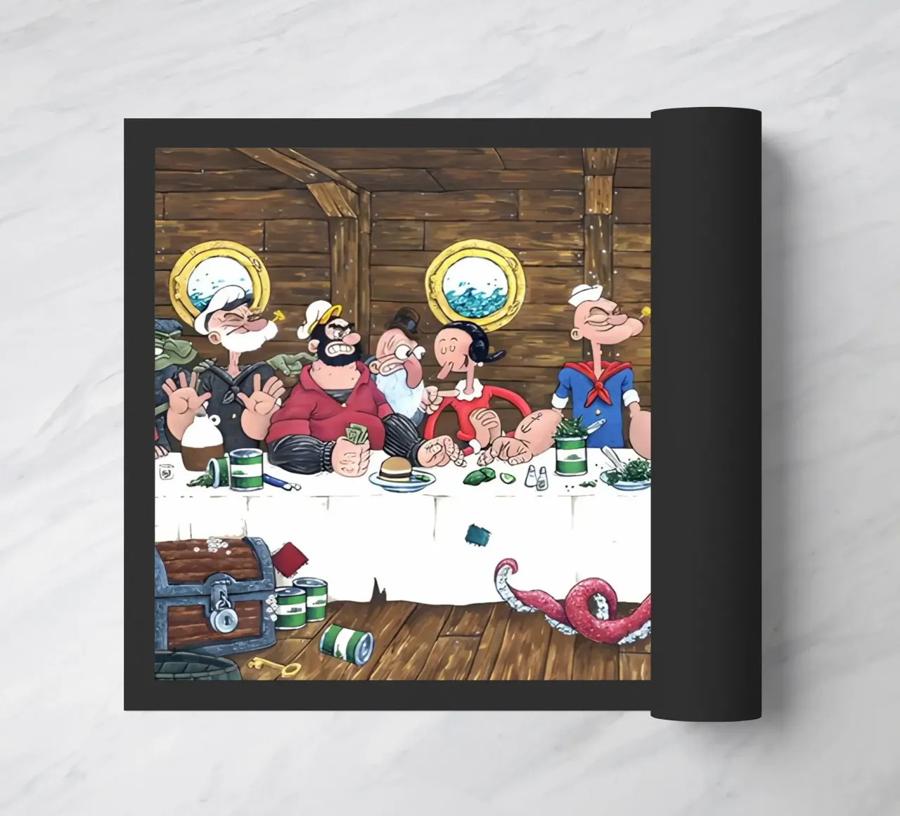 the Popeye zerbino da Low poly art