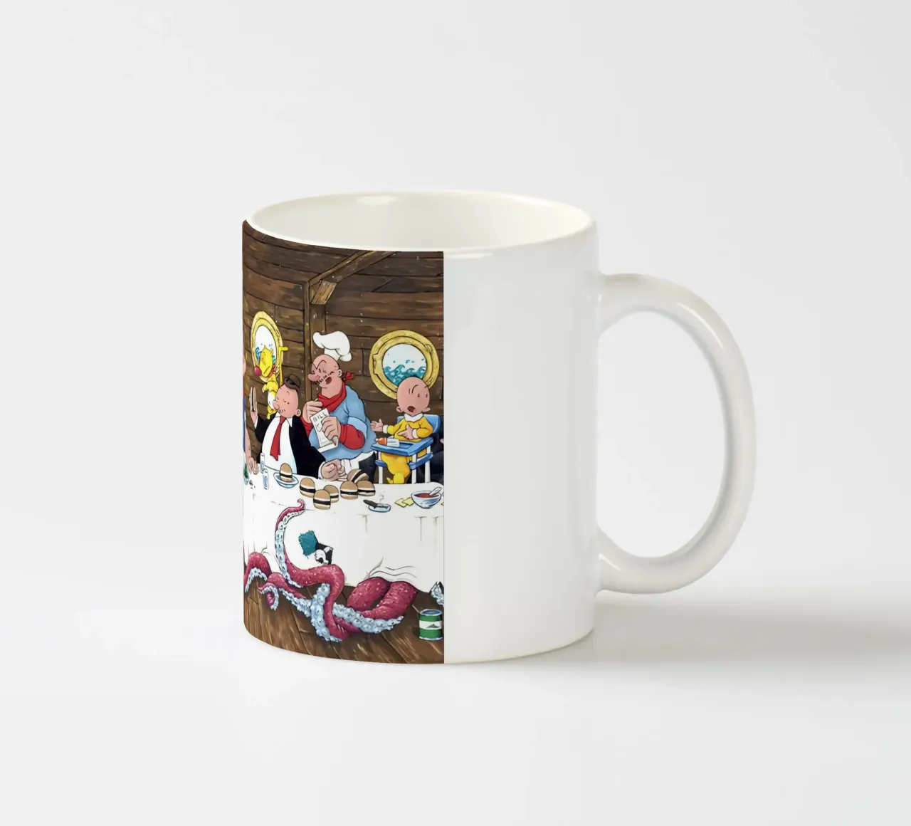 the Popeye tazza in ceramica da Low poly art