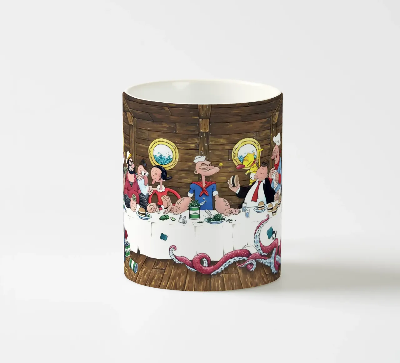 the Popeye tazza in ceramica da Low poly art
