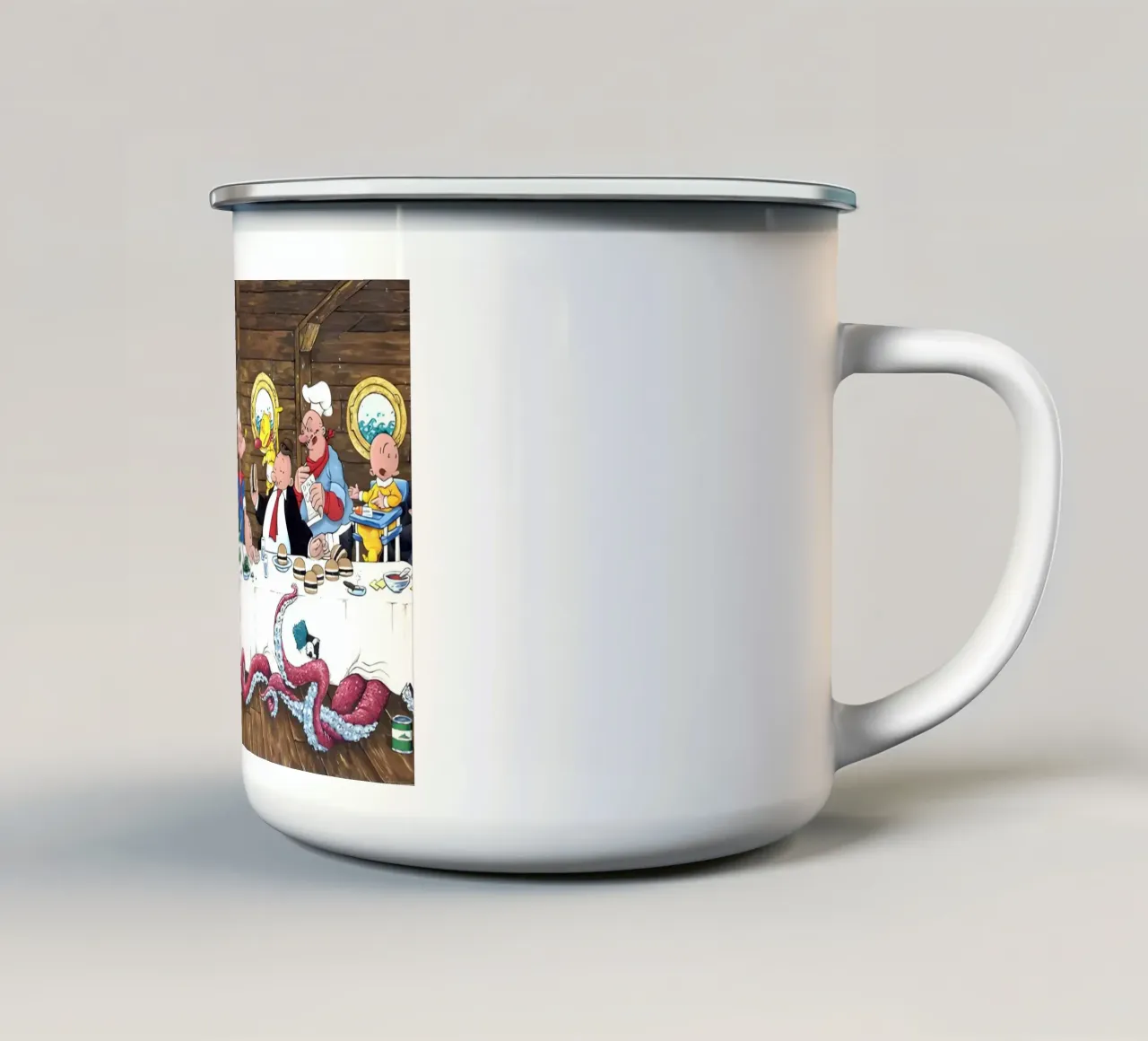 the Popeye tazza in smalto da Low poly art