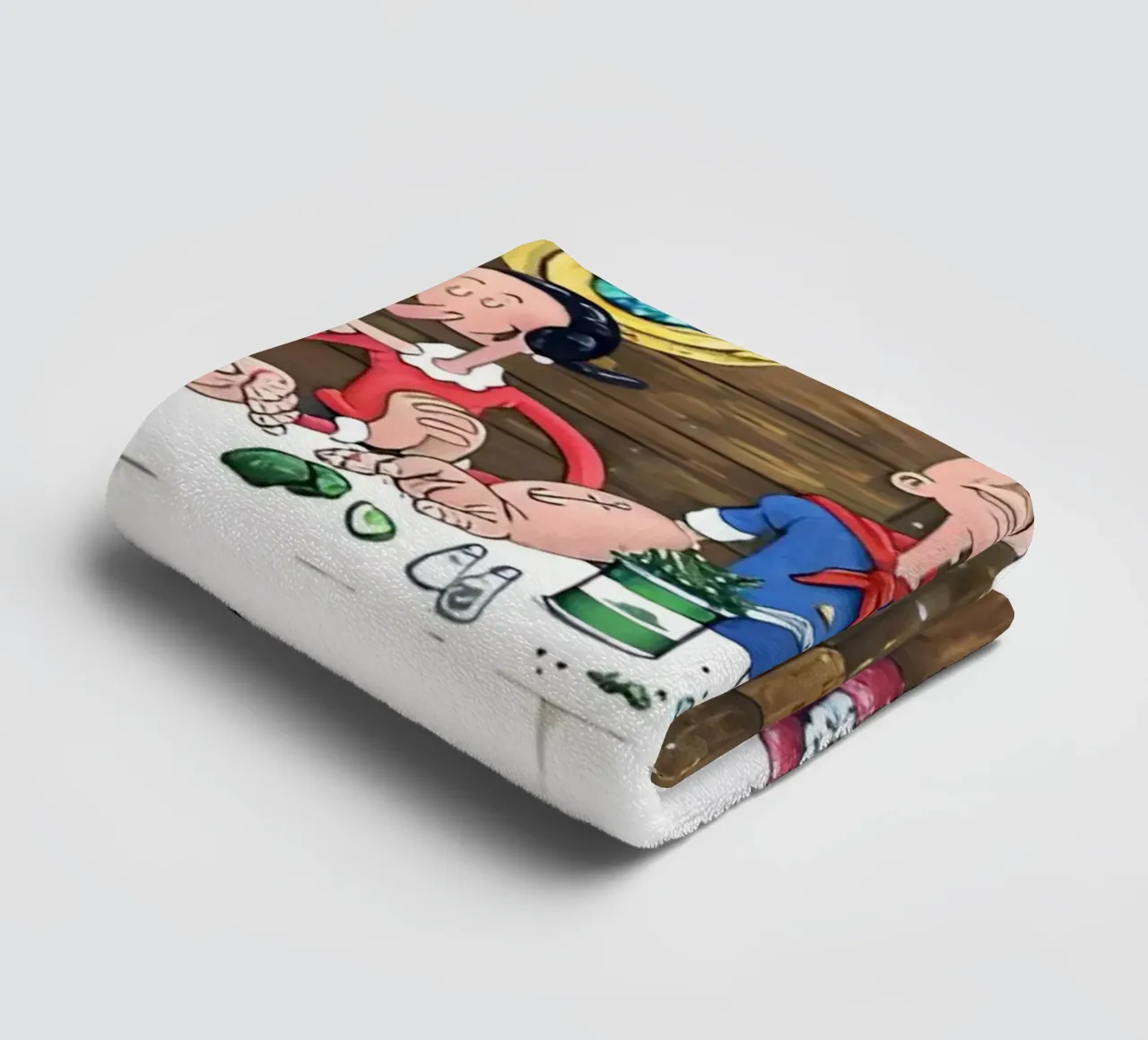 the Popeye asciugamano da bagno da Low poly art