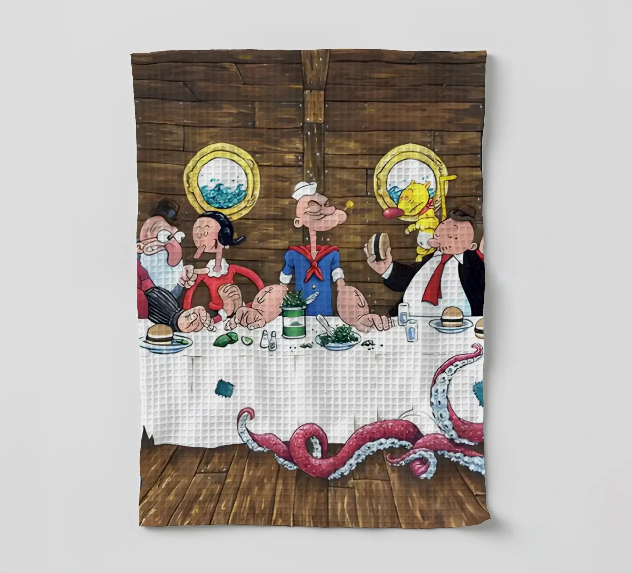the Popeye canovaccio da cucina da Low poly art