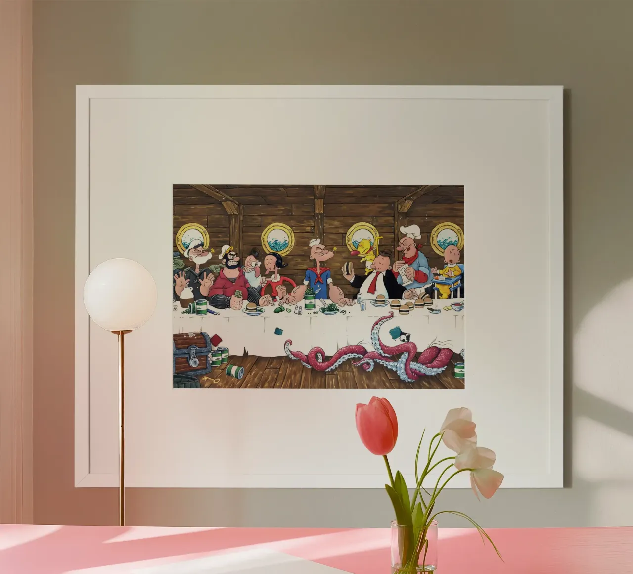 the Popeye carta hahnemühle da Low poly art