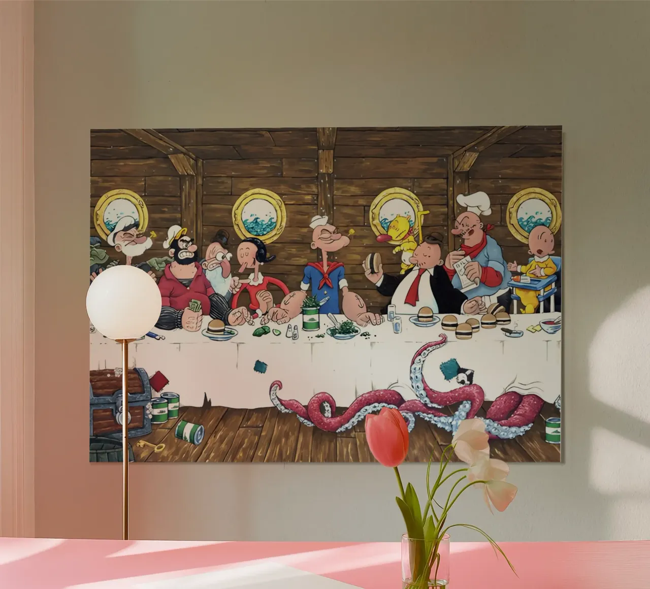 the Popeye carta hahnemühle da Low poly art