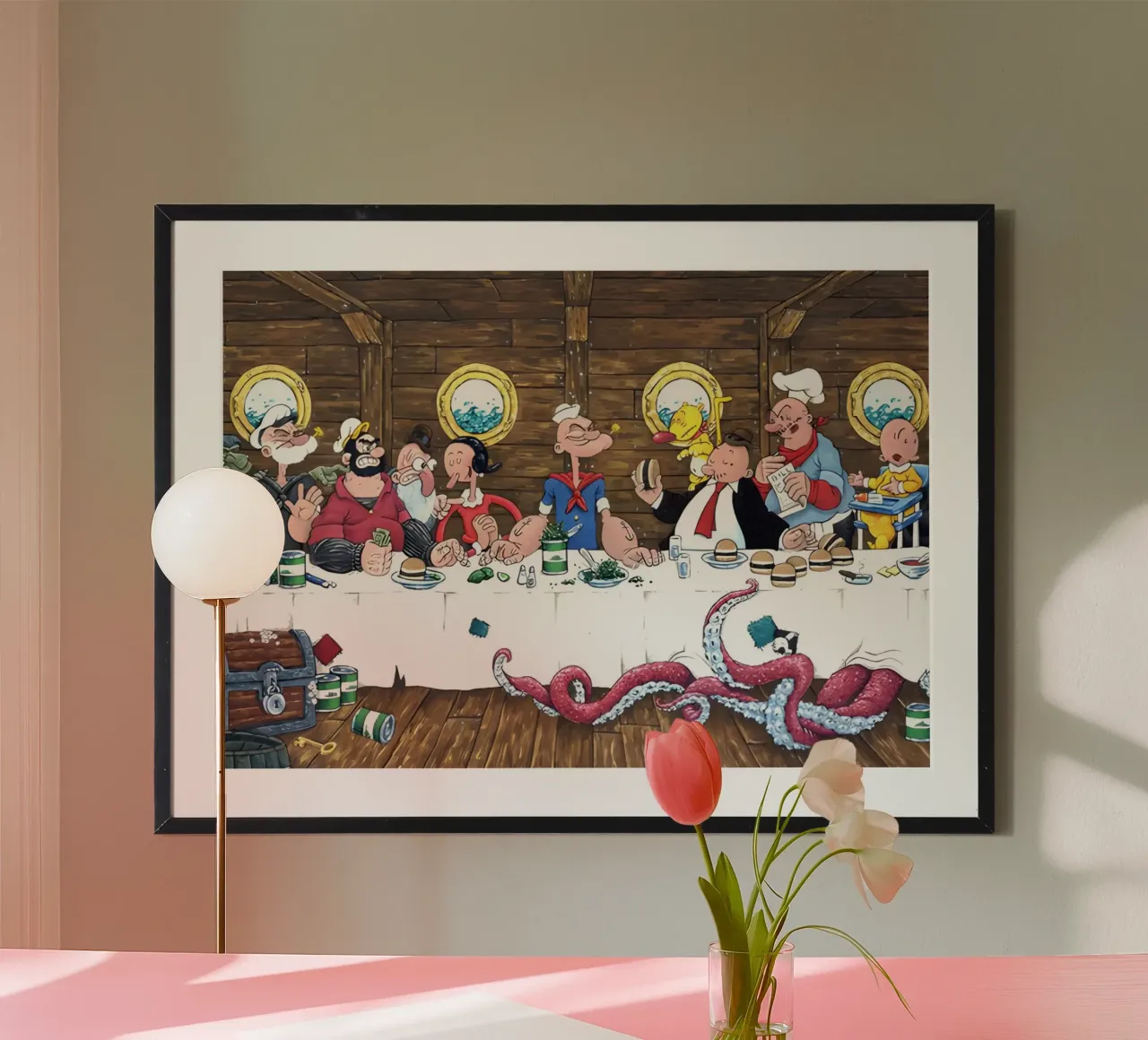 the Popeye carta hahnemühle da Low poly art
