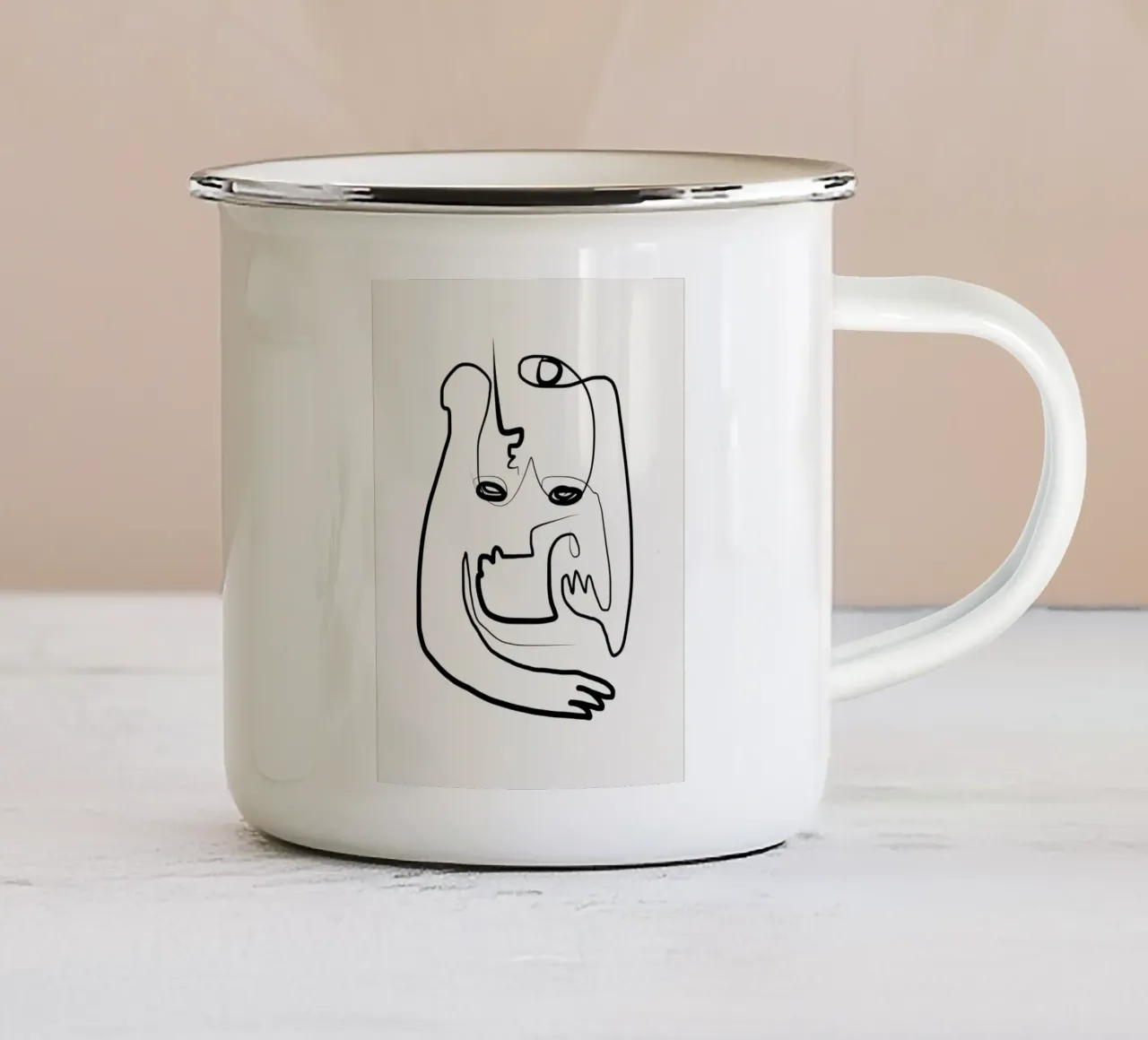 Allattamento al seno tazza in smalto da Little Dean