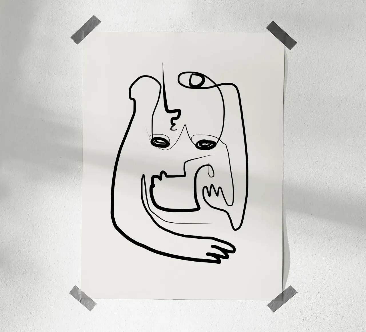 Allattamento al seno poster con telaio in legno da Little Dean