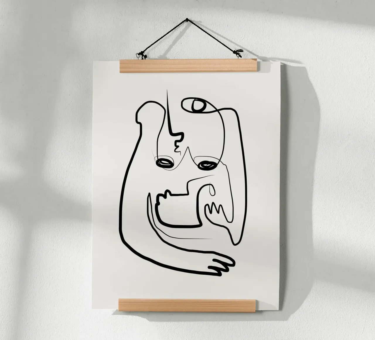 Allattamento al seno poster con telaio in legno da Little Dean