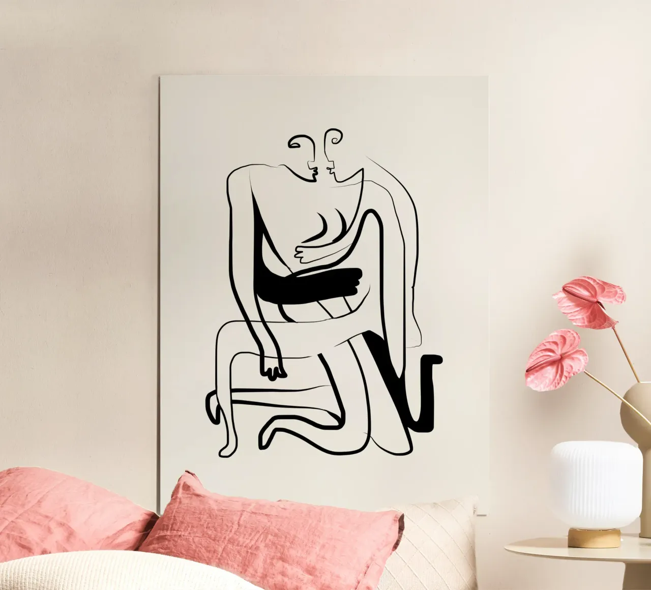 Knuffel poster van Little Dean