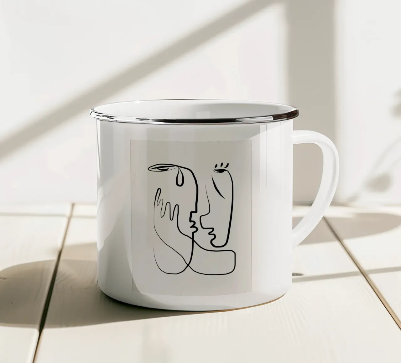 Non piangere tazza in smalto da Little Dean