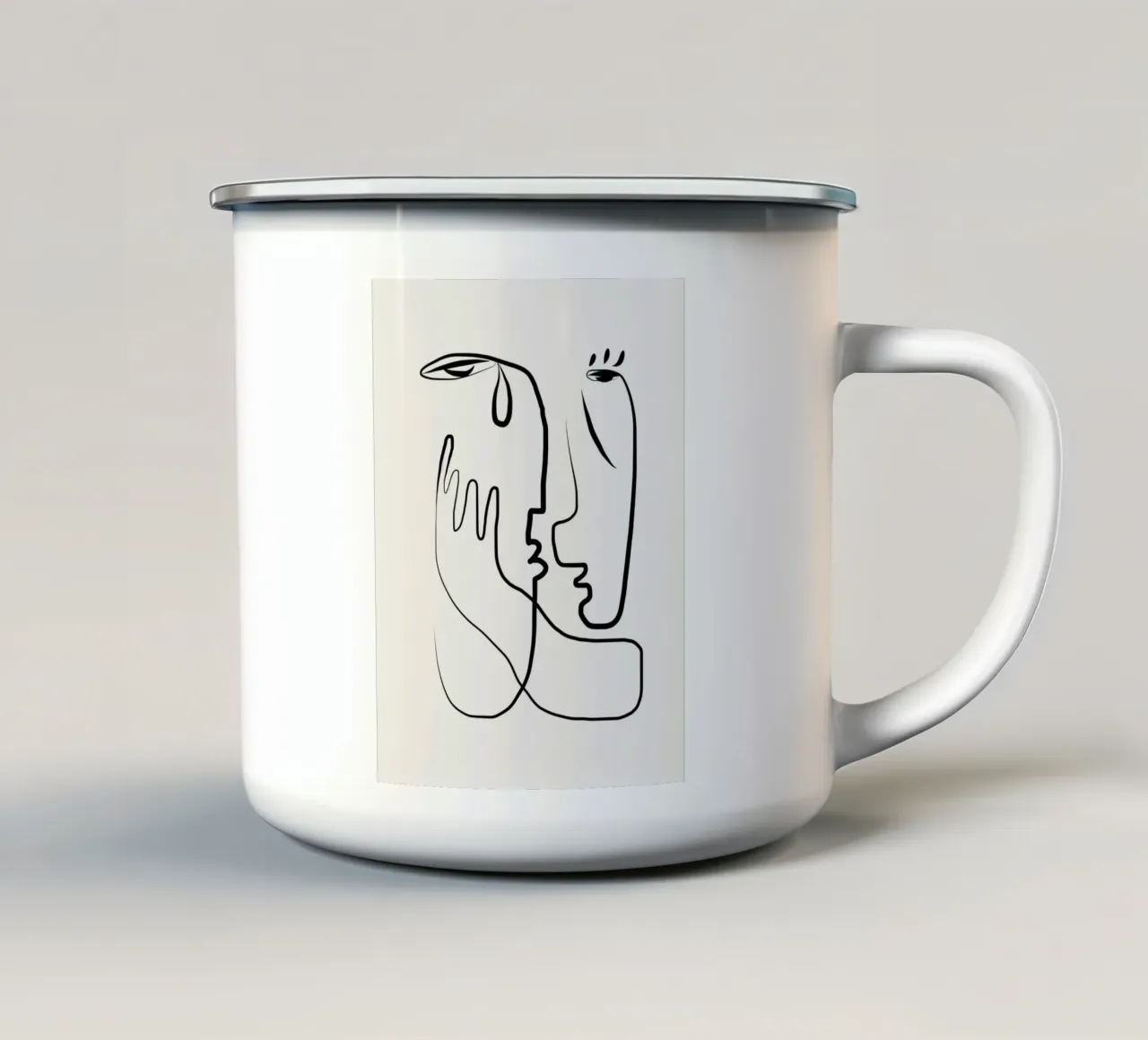 Non piangere tazza in smalto da Little Dean
