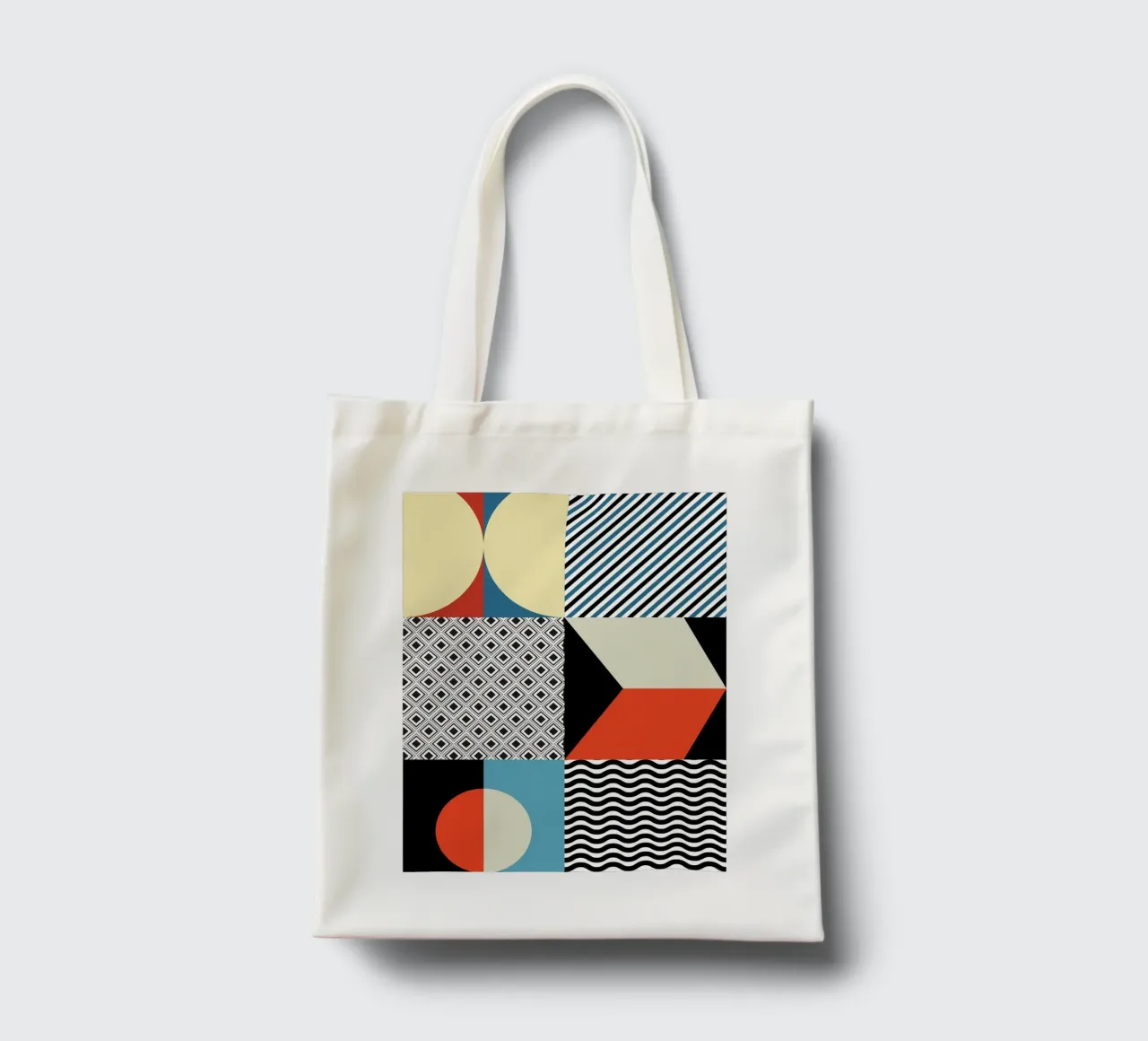 Retro Pattern Bizarre borsa in juta da Little Dean