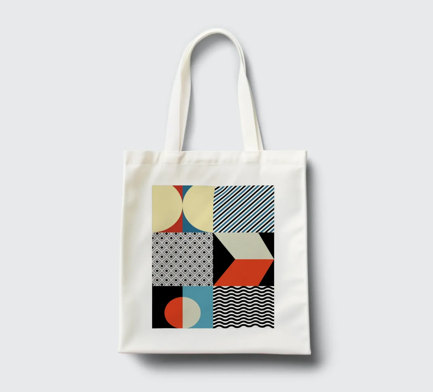 Retro Pattern Bizarre borsa in juta da Little Dean