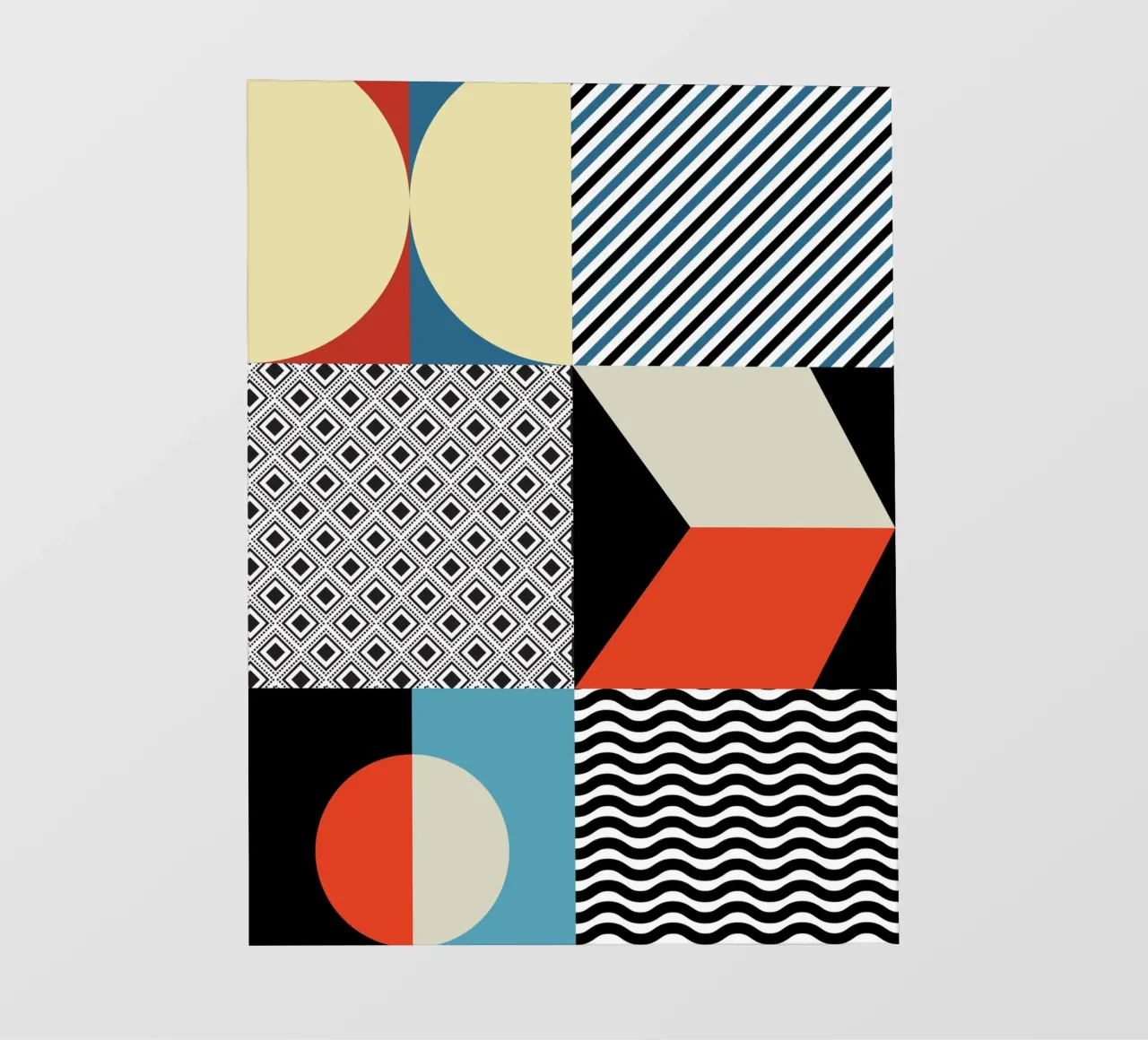 Retro Pattern Bizarre telo in pvc da Little Dean