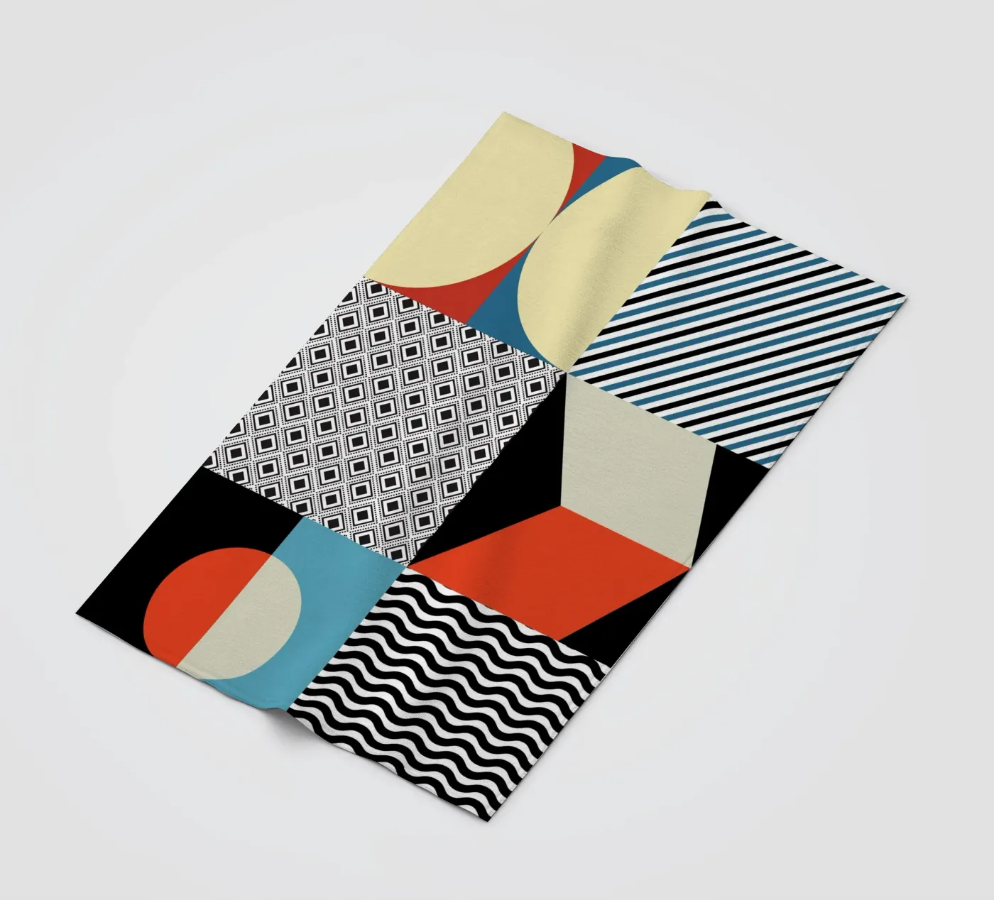 Retro Pattern Bizarre fleecedeken van Little Dean