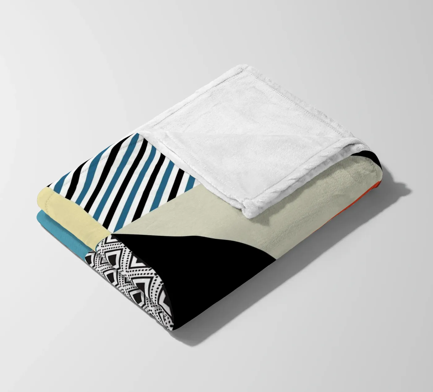Retro Pattern Bizarre fleecedeken van Little Dean
