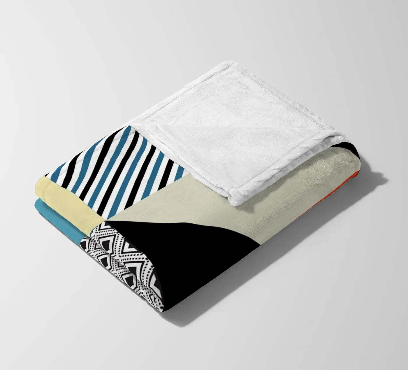 Retro patroon bizar fleecedeken van Little Dean