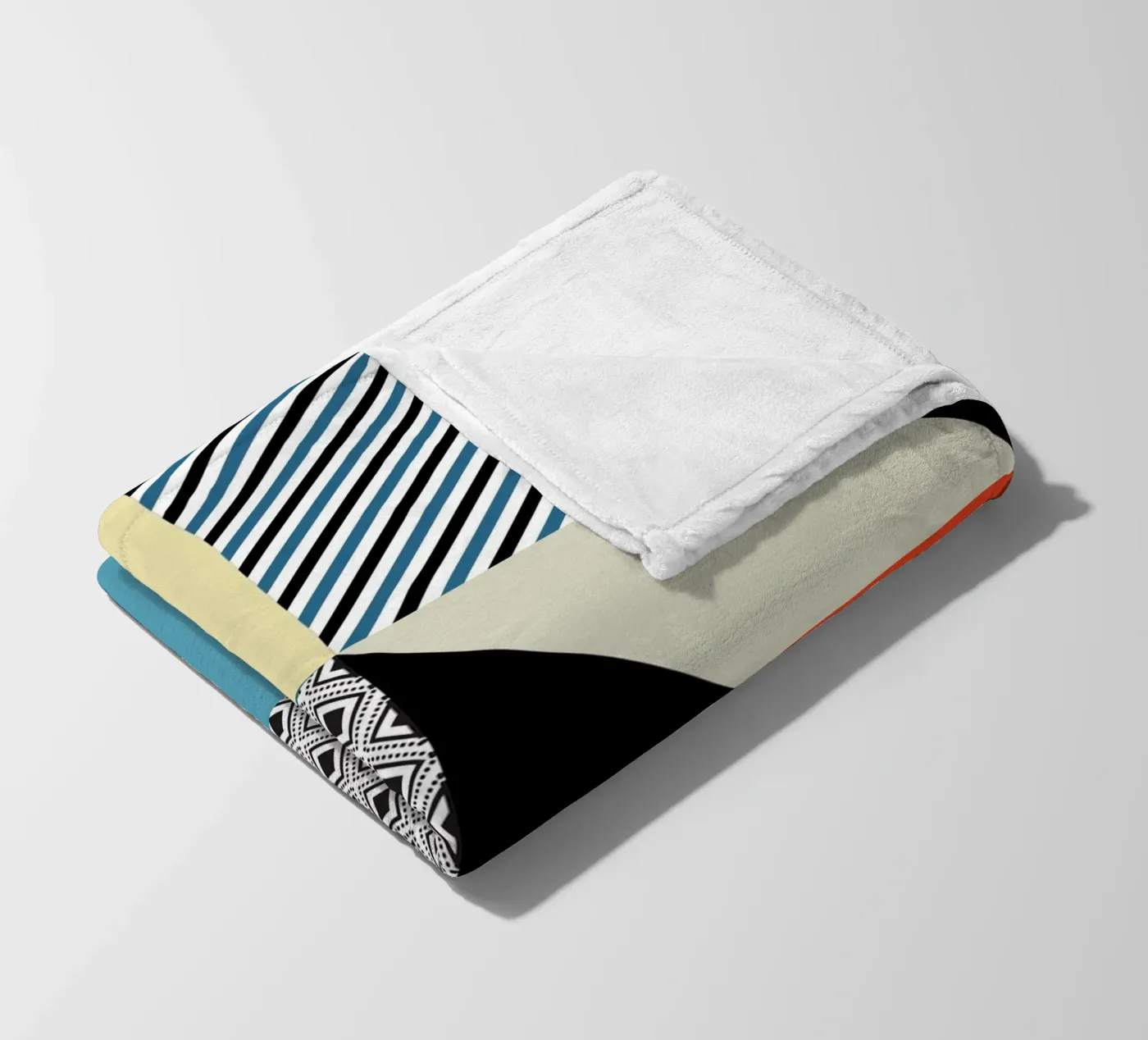Retro Pattern Bizarre fleecedeken van Little Dean