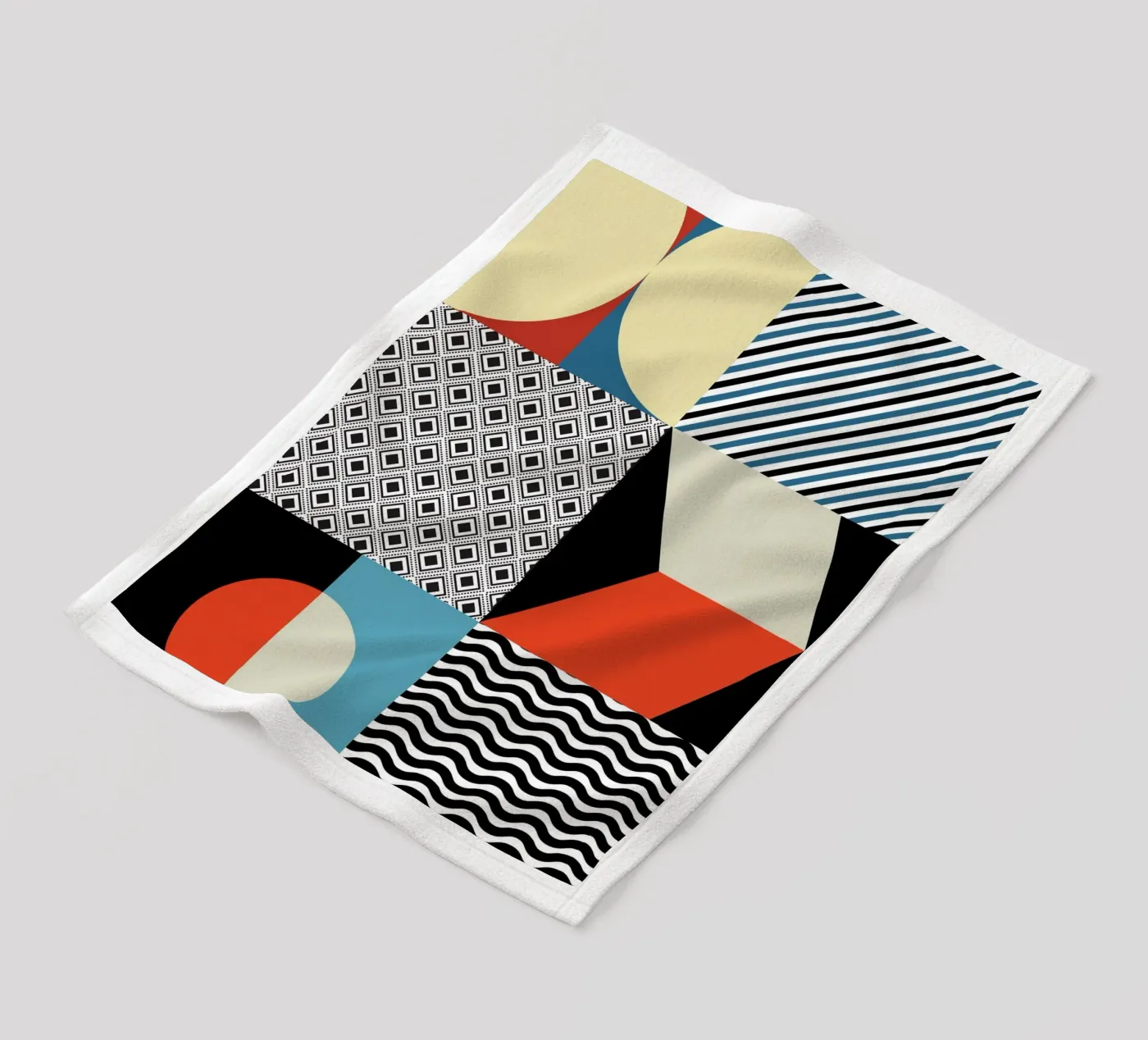 Retro Pattern Bizarre fleecedeken van Little Dean