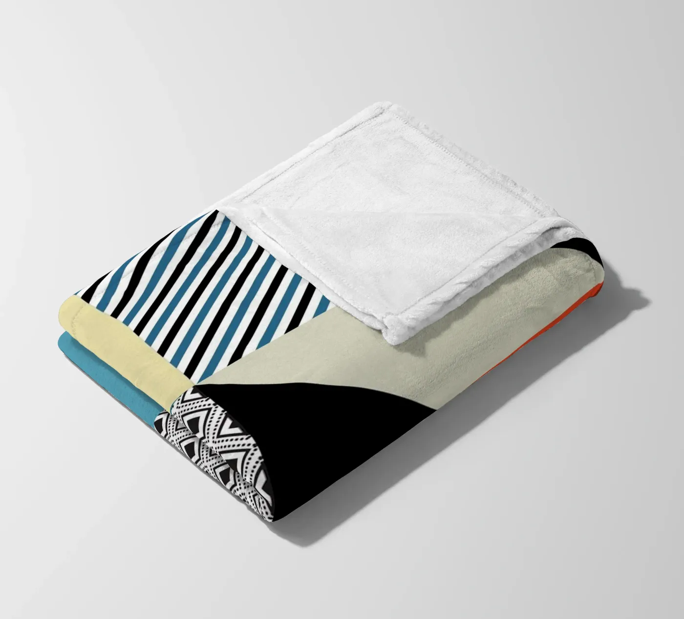Retro Pattern Bizarre fleecedeken van Little Dean