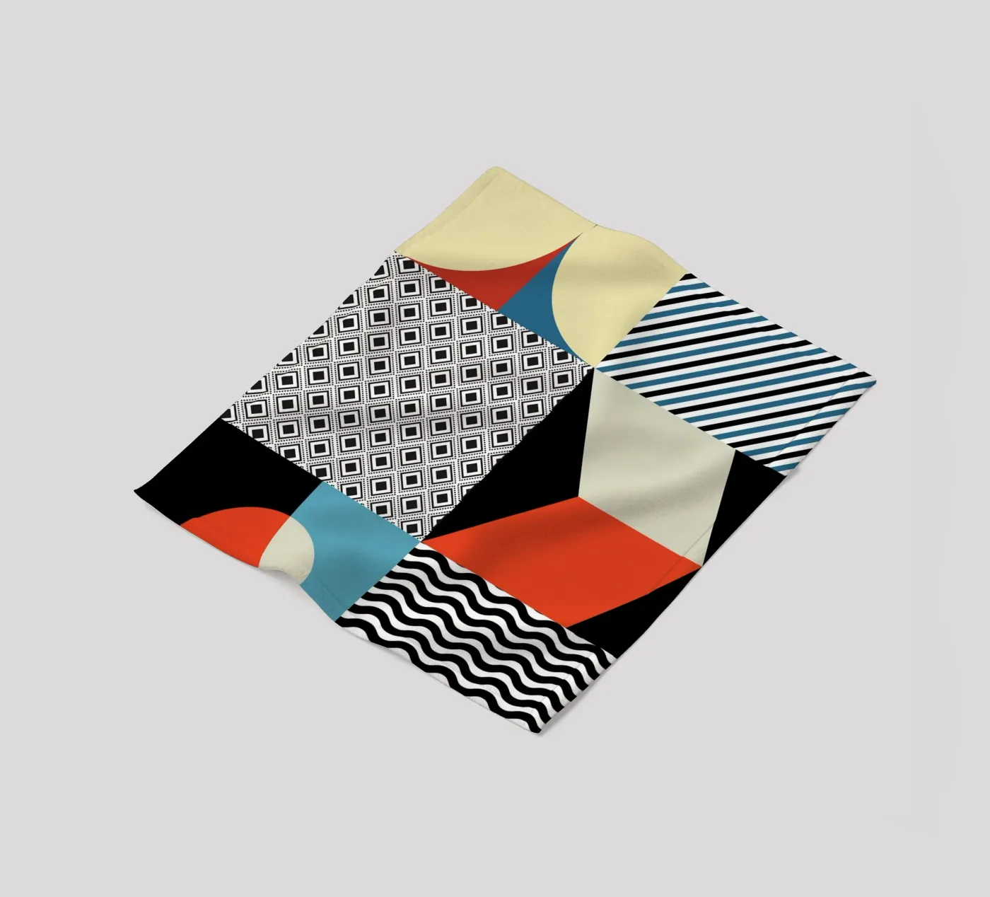 Retro Pattern Bizarre fleecedeken van Little Dean