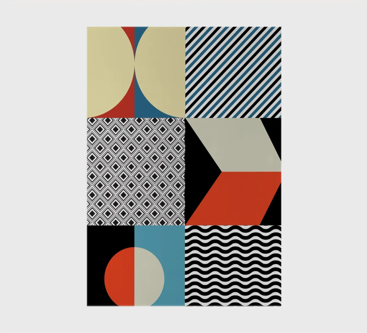 Retro Pattern Bizarre notebook by Little Dean