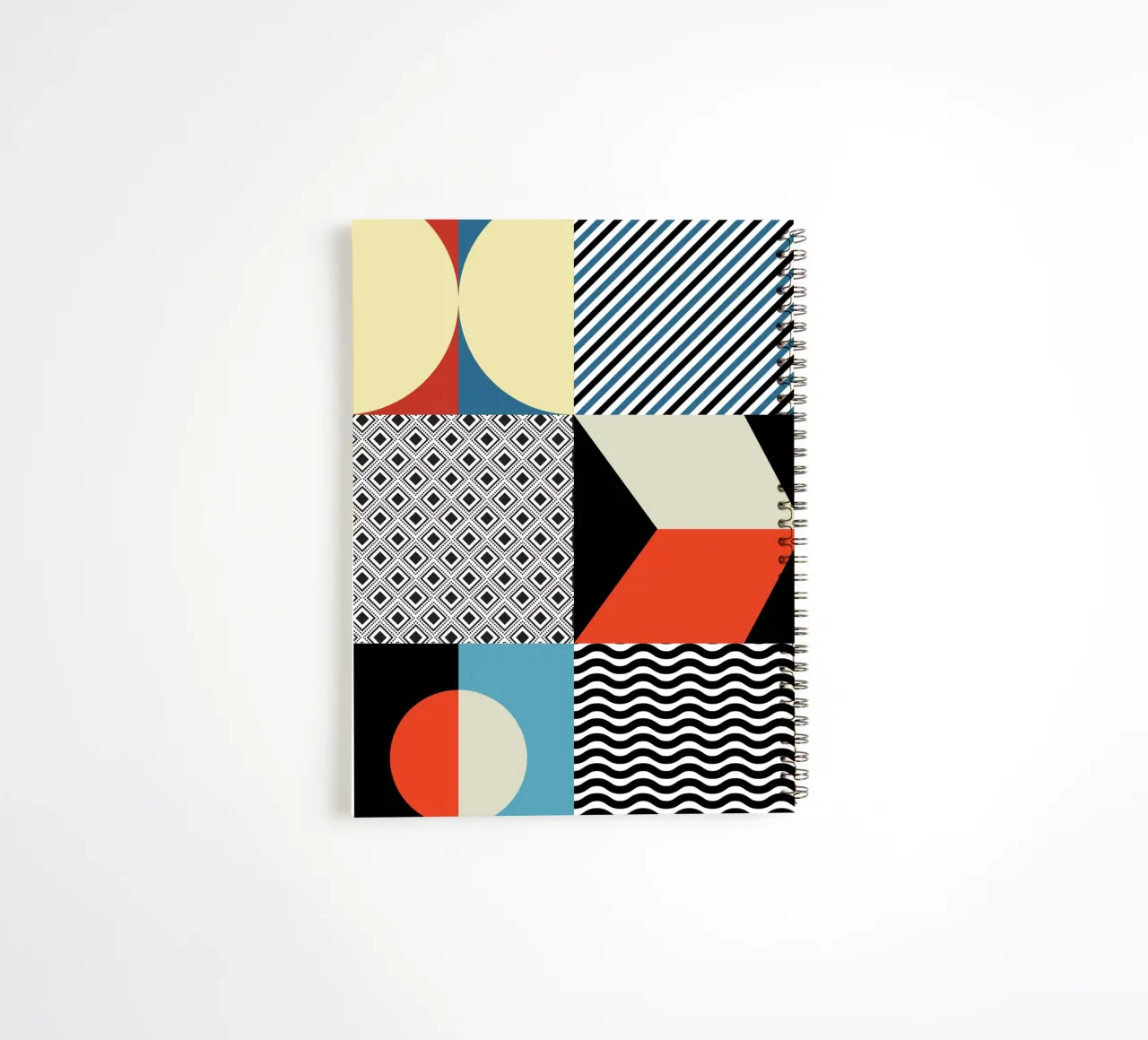 Retro Pattern Bizarre diario ad anelli da Little Dean