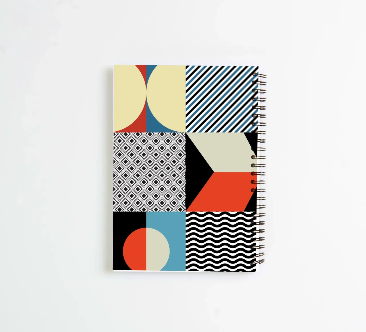 Retro Pattern Bizarre diario ad anelli da Little Dean