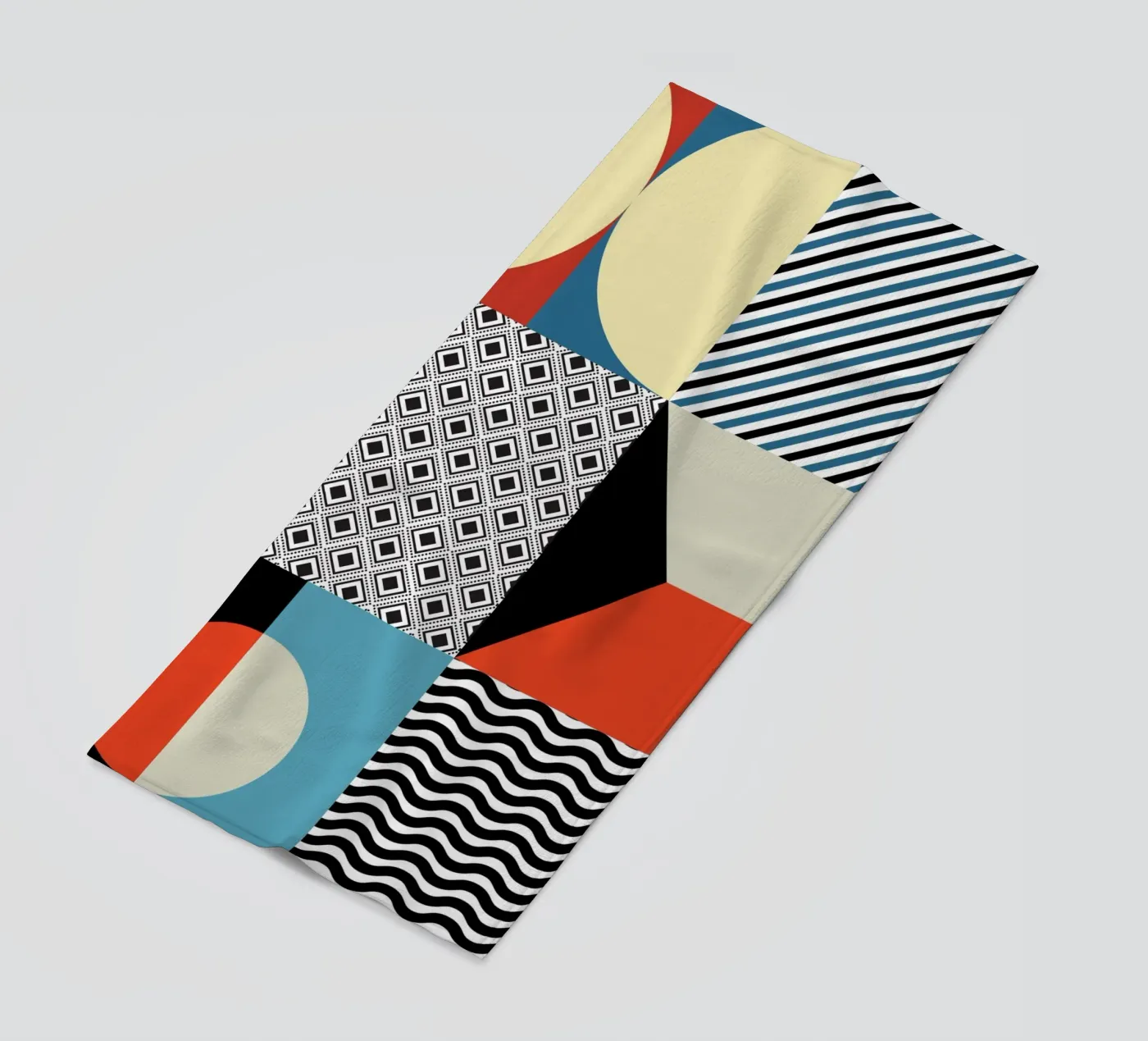 Retro Pattern Bizarre beach towel by Little Dean