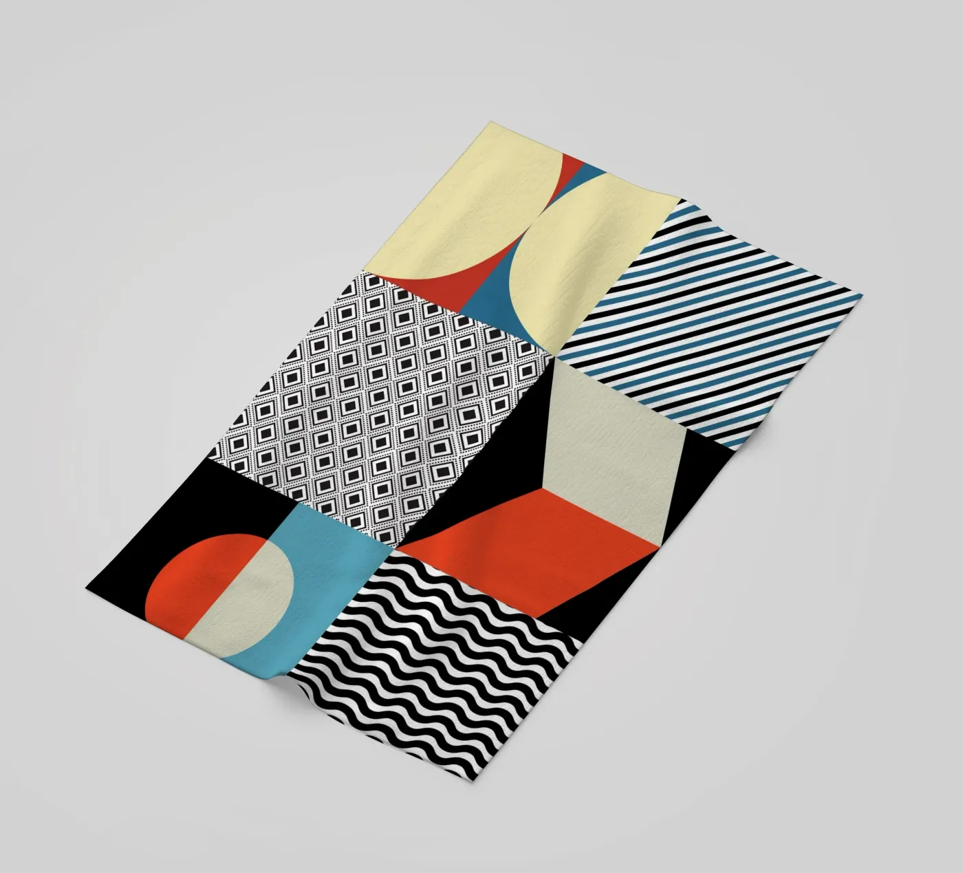 Retro Pattern Bizarre beach towel by Little Dean