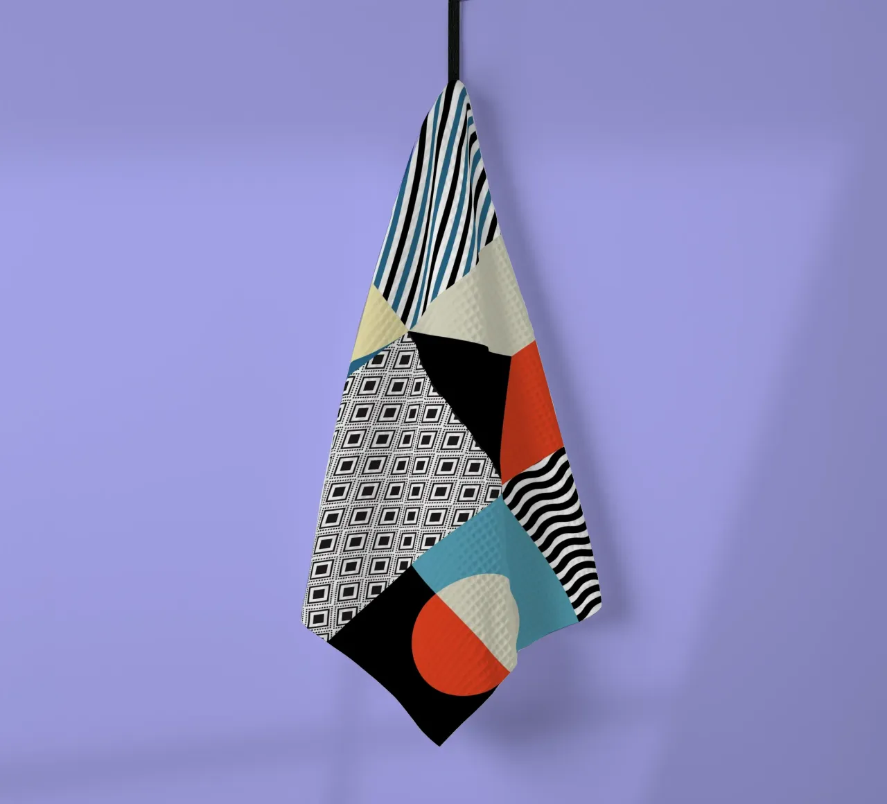 Retro Pattern Bizarre canovaccio da cucina da Little Dean