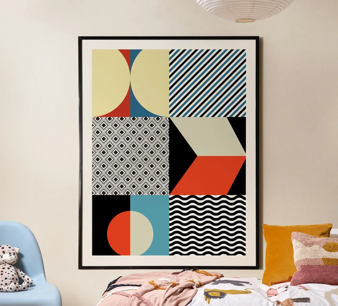 Retro Pattern Bizarre poster by Little Dean